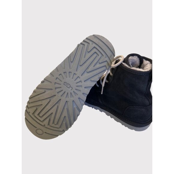 Ugg womens Blue Suede Boots With Shearling Lining Size 10 - Picture 5 of 7